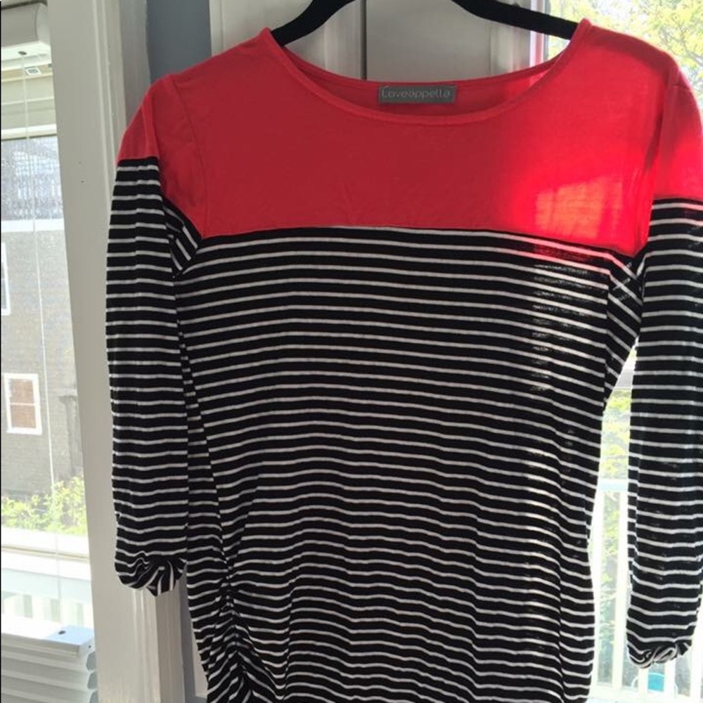 Loveapella striped maternity tee